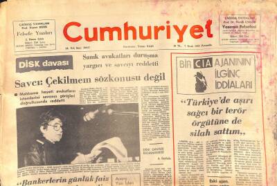 Cumhuriyet Gazetesi 7 Ocak 1982 - Reagan , Batıdan Polonya Konusunda Sertlik İstedi - Disk Davası İddianamesi GZ119424 - 1