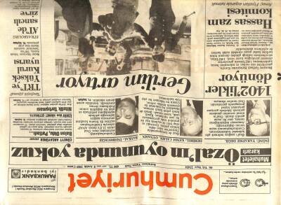 Cumhuriyet Gazetesi - 8 Aralık 1989 - Hassas Zam Komitesi GZ99349 - 1