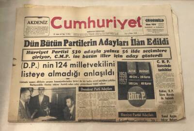 Cumhuriyet Gazetesi 8 Ekim 1957 GZ1010 - 2