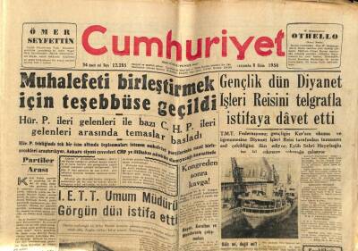 Cumhuriyet Gazetesi 8 Ekim 1958 - Gençlik Diyanet İşleri Reisini İstifaya Davet Etti GZ78000 - 1
