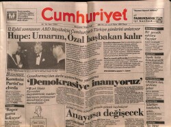 Cumhuriyet Gazetesi 8 Ekim 1989 - Marmara Ve Boğazda Ölüm Çanları GZ72476 - 1