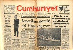 Cumhuriyet Gazetesi 8 Eylül 1966 - Türk Ve Amerikan Polisleri Katilleri Arıyor GZ103278 - 1