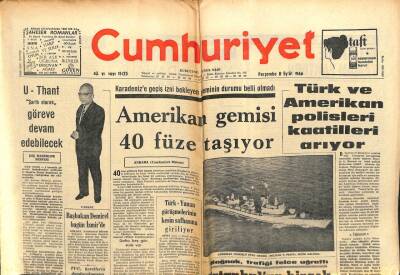 Cumhuriyet Gazetesi 8 Eylül 1966 - Türk Ve Amerikan Polisleri Katilleri Arıyor GZ103278 - 1