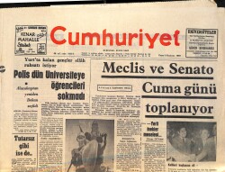 Cumhuriyet Gazetesi 8 Haziran 1969 - Bursa Şenliği Tehlikeye Girdi - Meclis Ve Senato Cuma Günü Toplanıyor GZ161200 - Gökçekoleksiyon