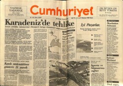 Cumhuriyet Gazetesi 8 Haziran 1986 - Karadenizde Tehlike GZ65219 - 1