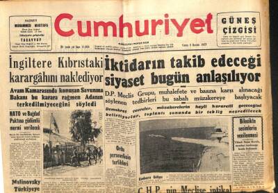 Cumhuriyet Gazetesi 8 Kasım 1957 - Amerika En Büyük Suni Peyki Atacak GZ85280 - 1