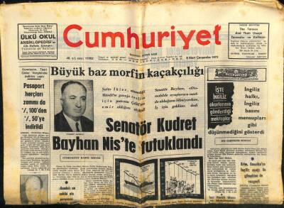 Cumhuriyet Gazetesi 8 Mart 1972 - Bakır Üretimi Düşüyor GZ103053 - 1