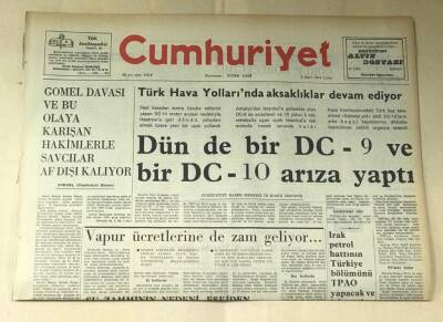 Cumhuriyet Gazetesi 8 Mart 1974 GZ592 - 2