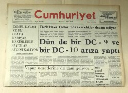 Cumhuriyet Gazetesi 8 Mart 1974 GZ592 - 1