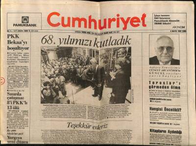 Cumhuriyet Gazetesi 8 Mayıs 1992 - PKK Bekaayı Boşaltıyor GZ61299 - 1
