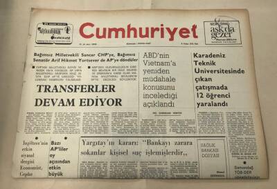 Cumhuriyet Gazetesi 8 Nisan 1975 GZ1592 - 2