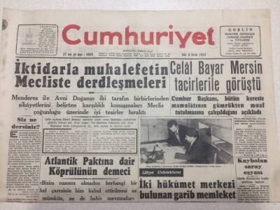 Cumhuriyet Gazetesi 8 Ocak 1952 - Fransız Hükümeti Düştü GZ52738 - 1