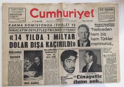 Cumhuriyet Gazetesi 8 Ocak 1965- Demirelin Büyük Kozu GZ6121 - 1