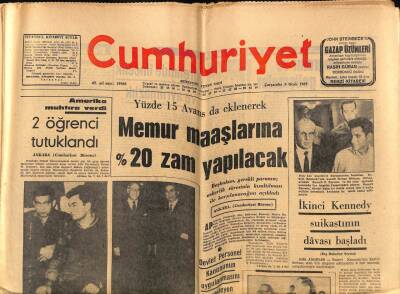 Cumhuriyet Gazetesi 8 Ocak 1969 - Fransa İsraile Askeri Yardımı Kesti GZ70085 - 1