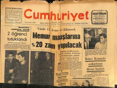 Cumhuriyet Gazetesi - 8 Ocak 1969 - İkinci Kennedy Suikastının Davası Başladı GZ99494 - 1
