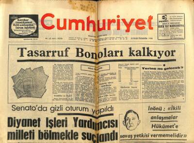 Cumhuriyet Gazetesi 8 Ocak 1970 - Gazinocular Kralı F. Arslanı Öldürmek İstediler GZ80264 - 1