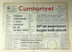 Cumhuriyet Gazetesi 8 Ocak 1974 GZ463 - 2