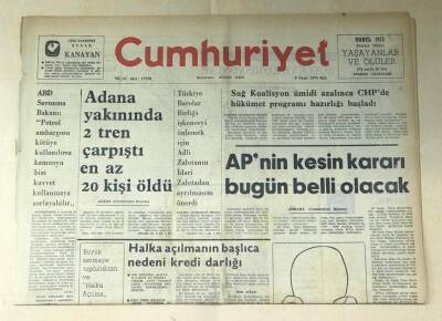 Cumhuriyet Gazetesi 8 Ocak 1974 GZ463 - 2