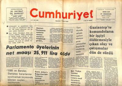 Cumhuriyet Gazetesi 8 Ocak 1977 - Batı Trakya Türkleri Konusunda Lozana Taraf Devletlerin Elçiliklerine Başvuruldu GZ84938 - 1