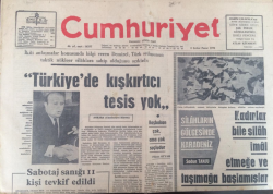 Cumhuriyet Gazetesi 8 Şubat 1970 - Silahların Gölgesinde Karadeniz - GZ12091 - 2