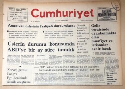 Cumhuriyet Gazetesi 8 Şubat 1975 GZ153 - 1
