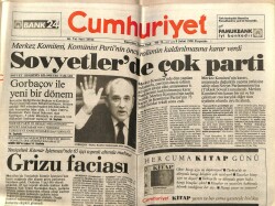 Cumhuriyet Gazetesi 8 Şubat 1990 - Yeniçeltek Kömür İşletmesinde 65 İşçi Toprak Altında Mahsur GZ65122 - 2