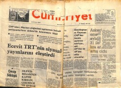Cumhuriyet Gazetesi 8 Temmuz 1975 - Ecevit TRTnin Siyasal Yayınlarını Eleştirdi GZ103116 - 2