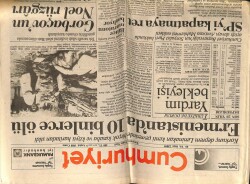 Cumhuriyet Gazetesi 9 Aralık 1988 - Ermenistanda 10 Binlerce Ölü GZ64442 - 2