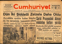 Cumhuriyet Gazetesi 9 Ekim 1944 - Şarki Prusyadaki Alman Müdafaa Hatları Yarıldı GZ69842 - 1