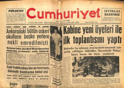 Cumhuriyet Gazetesi 9 Eylül 1960 - Ayhan Koraltan İfade Verdi GZ103212 - 2