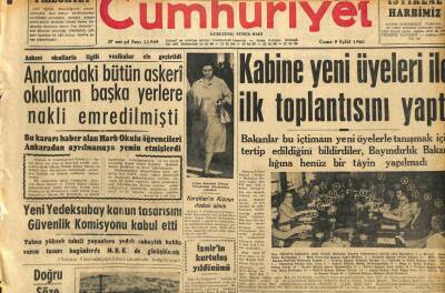 Cumhuriyet Gazetesi 9 Eylül 1960 - Müşterek Pazara Girmek İçin Çalışmalar Hızlandı GZ110086 - 1
