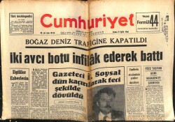 Cumhuriyet Gazetesi 9 Eylül 1966 - Gazeteci İlhami Soysal Dövüldü GZ103195 - 2