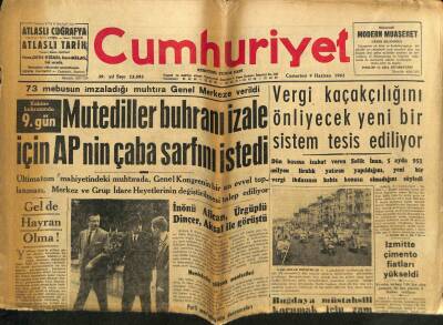 Cumhuriyet Gazetesi 9 Haziran 1962 - İzmitte Çimento Fiyatları Yükseldi GZ80397 - 1
