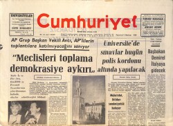 Cumhuriyet Gazetesi 9 Haziran 1969 - Bursa Cezaevinde Çıkan İsyan Bastırıldı - Robert Taylor Öldü GZ161199 - Gökçekoleksiyon