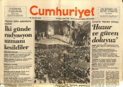 Cumhuriyet Gazetesi 9 Haziran 1986 - Özemre Bilim Adamlarını Suçladı İki Günde Radyasyon Uzmanı Kesildiler GZ65222 - 1