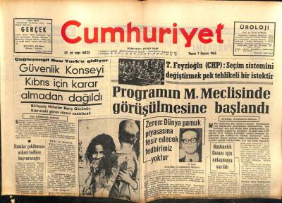 Cumhuriyet Gazetesi 9 Kasım 1965 - Lise Mezunları İçin Yeni İmkan Aranıyor GZ103174 - 1