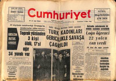 Cumhuriyet Gazetesi 9 Mart 1968 - Oltu Kömür Ocaklarında 300 İşçi , Dün Greve Başladı GZ84994 - 1
