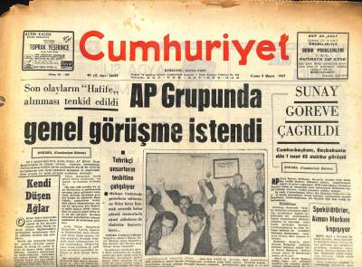 Cumhuriyet Gazetesi 9 Mayıs 1969 - Gönül Yazarın Yurt Dışına Çıkış Yasağı Kaldırıldı GZ86534 - 1