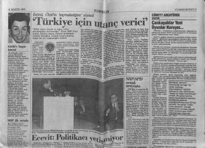 Cumhuriyet Gazetesi 9 Mayıs 1991 - Fatma Girike Hapis İstemi GZ61270 - 2