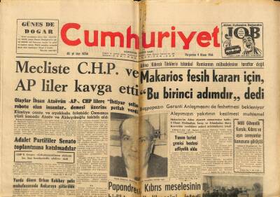 Cumhuriyet Gazetesi 9 Nisan 1964 - Orhan Kabibay, Amerikadan 70 Milyon Dolar Kredi Alıyoruz, Keşanlı Ali Destanı GZ87973 - 1