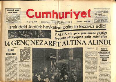 Cumhuriyet Gazetesi 9 Nisan 1966 - Yakup Demir Meselesi İçin Moskovadan Bilgi İstendi GZ115572 - 1