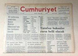 Cumhuriyet Gazetesi 9 Nisan 1977 GZ707 - 2