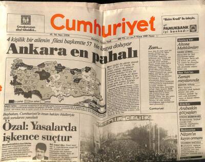 Cumhuriyet Gazetesi 9 Nisan 1989 - Doğum Günü Hediyesi GZ56899 - 1