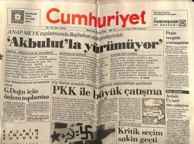 Cumhuriyet Gazetesi 9 Nisan 1990 - Doğum Günü Hediyesi GZ56954 - 1