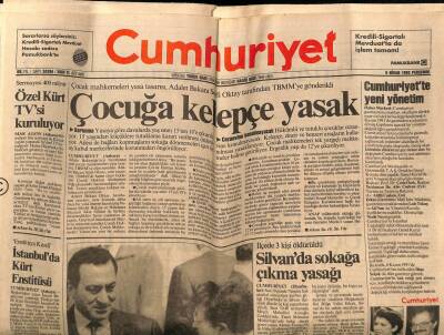 Cumhuriyet Gazetesi 9 Nisan 1992 - Atatürk Barış Ödülü Mandelaya Verildi GZ62268 - 1