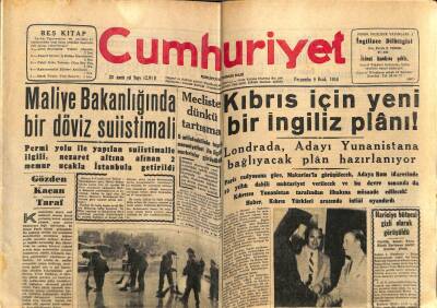 Cumhuriyet Gazetesi 9 Ocak 1958 - Maliye Bakanlığında Döviz Suiistimali GZ78054 - 1