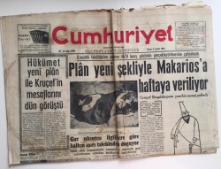 Cumhuriyet Gazetesi 9 Şubat 1964- Hükümet Yeni Plan İle Kruçefin Mesajlarını Görüştü GZ6420 - 2