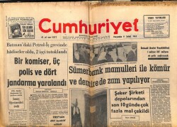 Cumhuriyet Gazetesi 9 Şubat 1967 - Sümerbank Mamulleri İle Kömür Ve Demire Zam Yapılıyor GZ103162 - 1