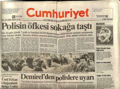 Cumhuriyet Gazetesi 9 Şubat 1992 - 26 Yaş Üstündeki 400 Bin Kişi İçin Bedelli Askerlik Getiriliyor GZ87520 - 1