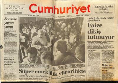 Cumhuriyet Gazetesi 9 Temmuz 1987 - ABD İle İran , Savaşın Eşiğinden Döndü GZ62208 - 2